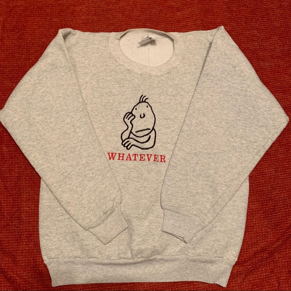 Vintage embroidered crewneck sweater